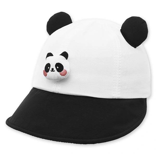 Nón kết cho bé TOP KIDS thêu gấu màu đen - trắng 1