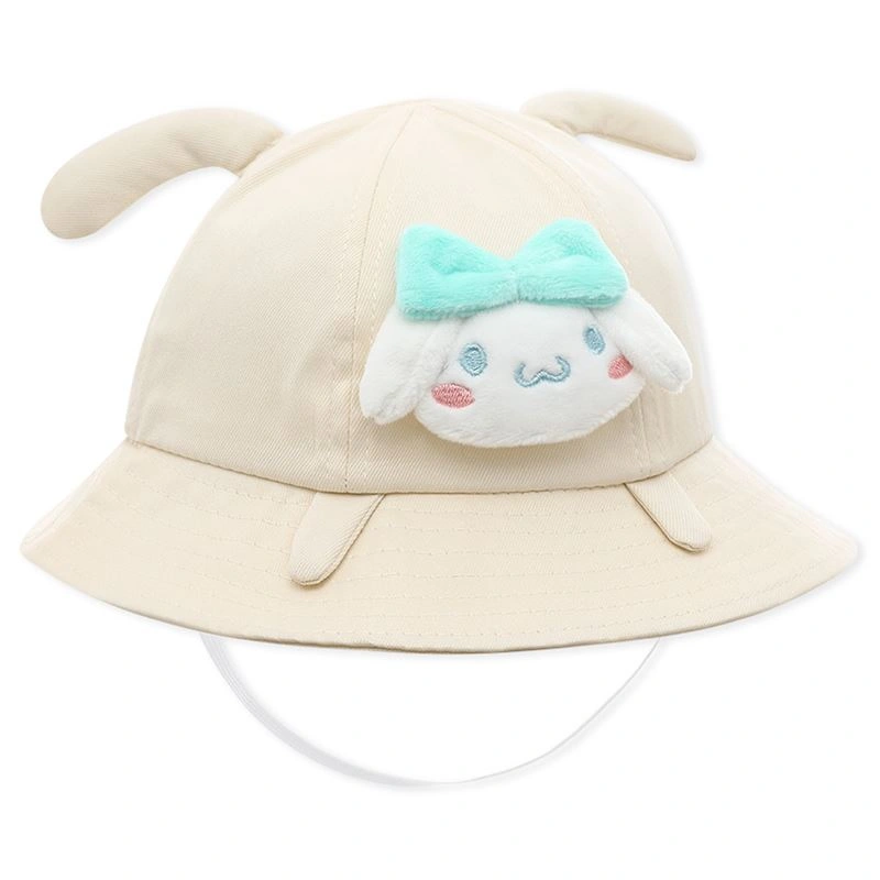 Nón vành cho bé TOP KIDS thêu Cinnamoroll màu trắng 4