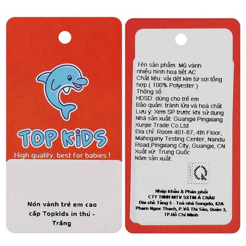 Nón vành cho bé TOP KIDS thêu Cinnamoroll màu trắng 8
