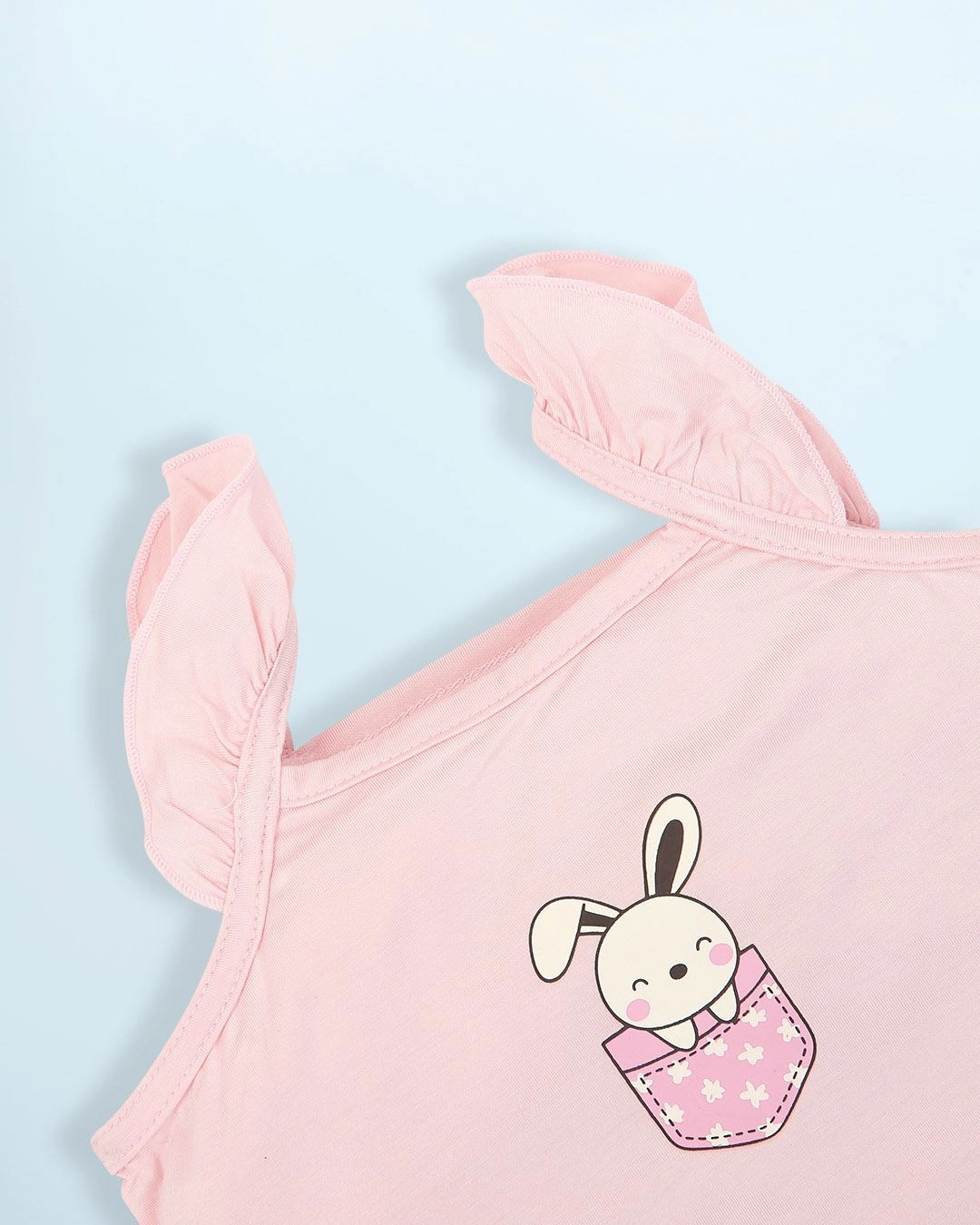 Bộ sát nách bé gái Lullaby NH985R màu hồng 4