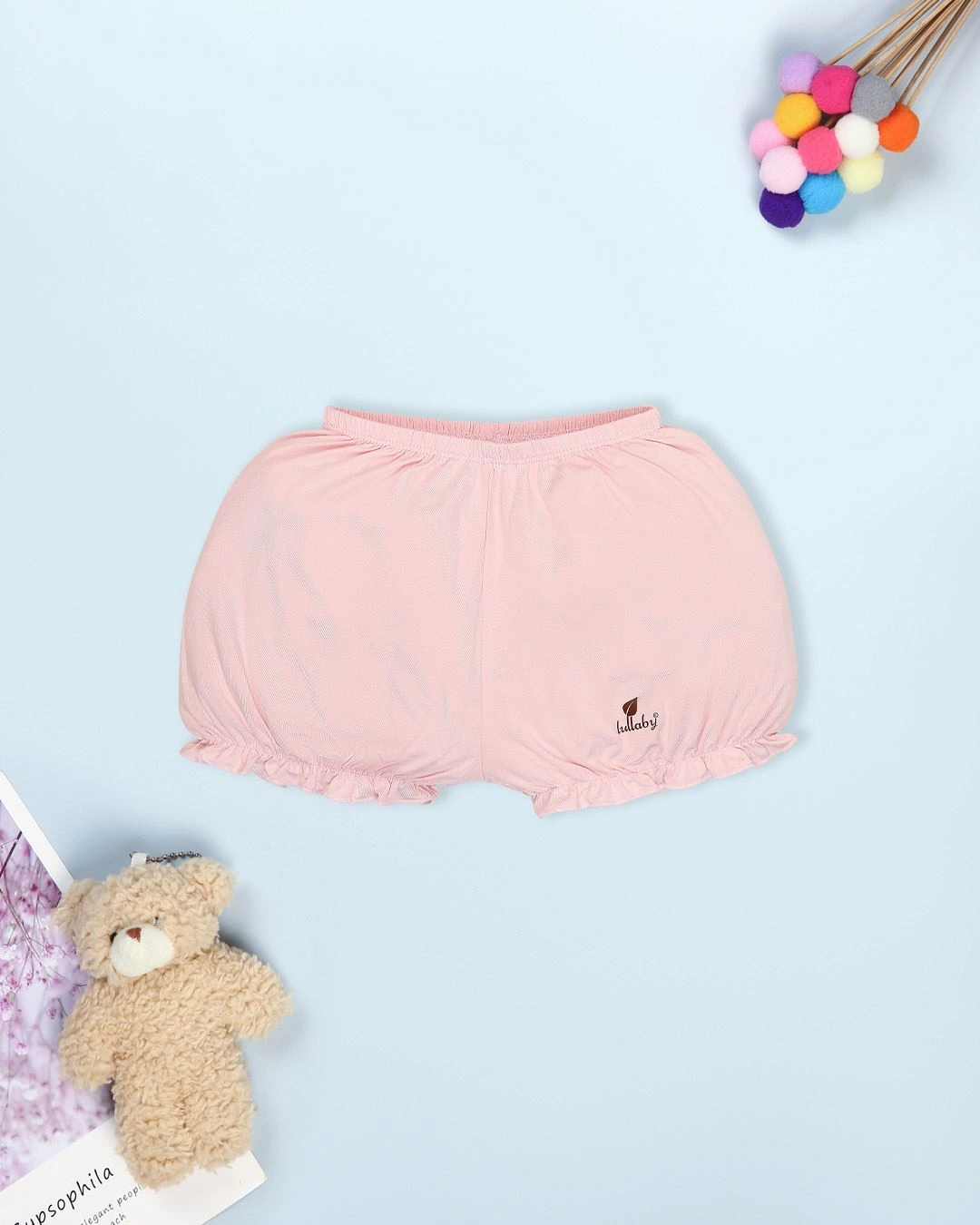 Bộ sát nách bé gái Lullaby NH985R màu hồng 7