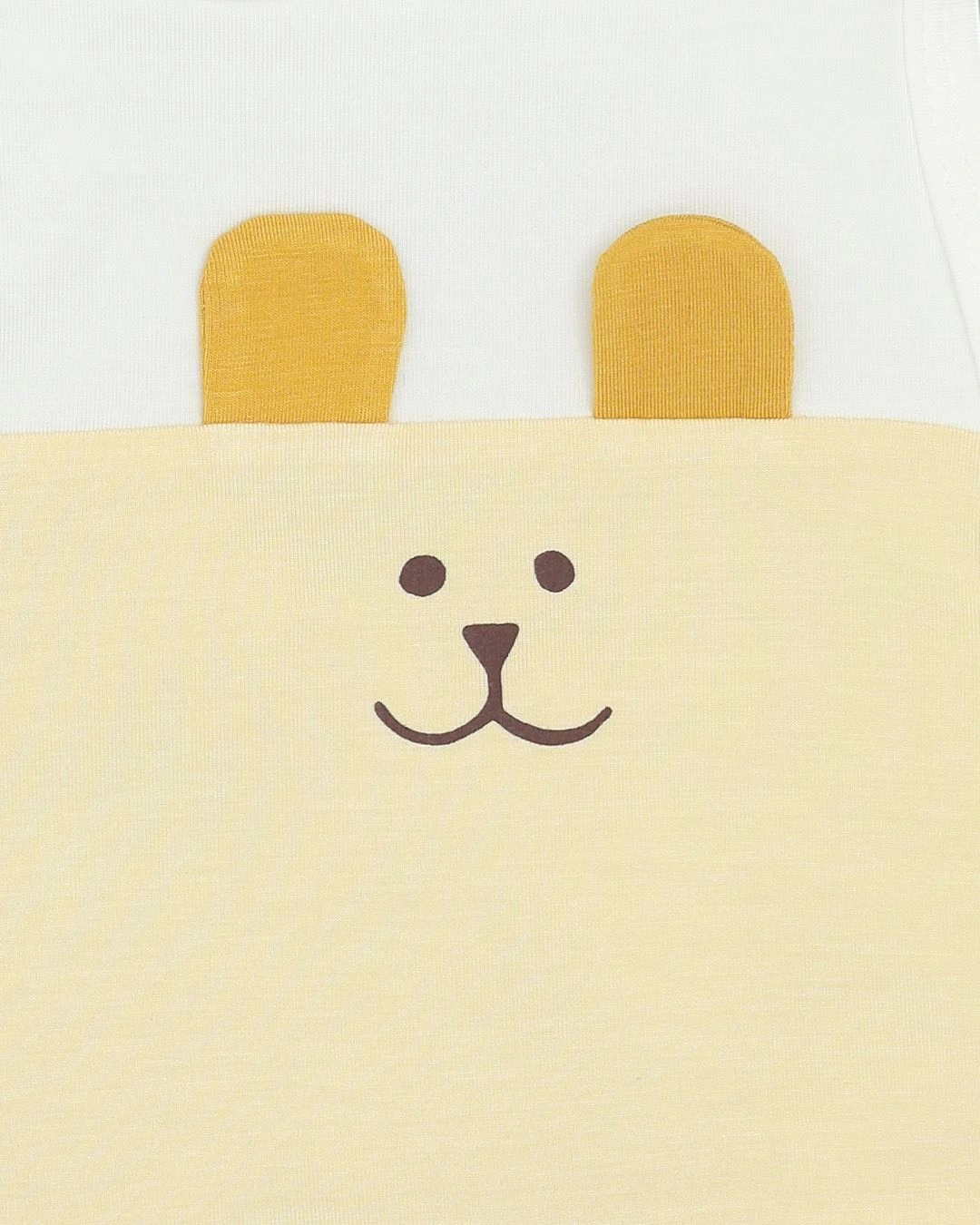 Bộ sát nách bé gái La Pomme trẻ nhỏ màu vàng 9