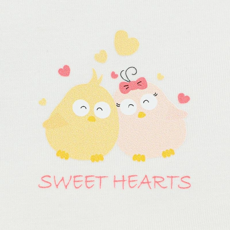 Bộ sát nách bé gái Pony Kids in gà con màu da cam 15