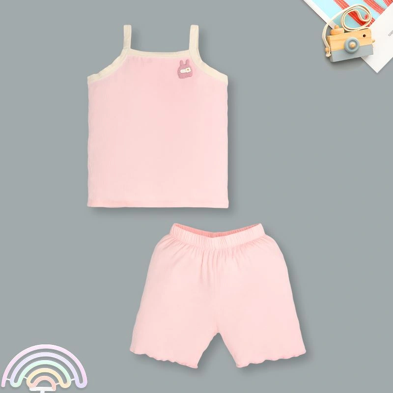 Bộ sát nách bé gái Lullaby NH397N màu cam 12