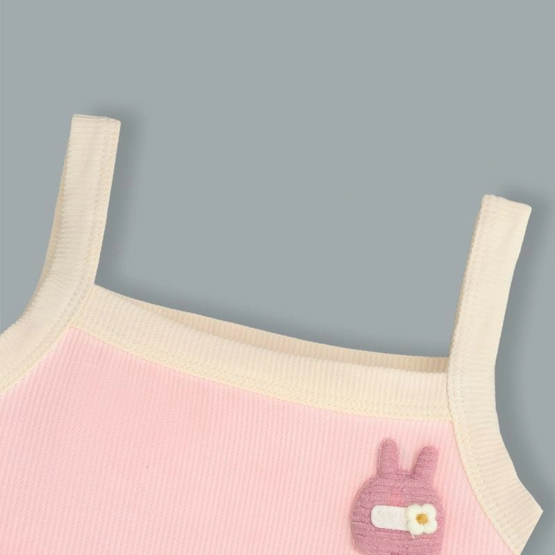 Bộ sát nách bé gái Lullaby NH397N màu cam 15