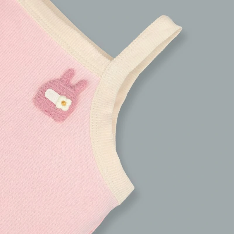 Bộ sát nách bé gái Lullaby NH397N màu cam 16