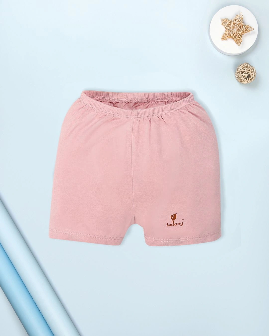 Bộ tay ngắn bé gái Lullaby NH994R màu be - hồng 8