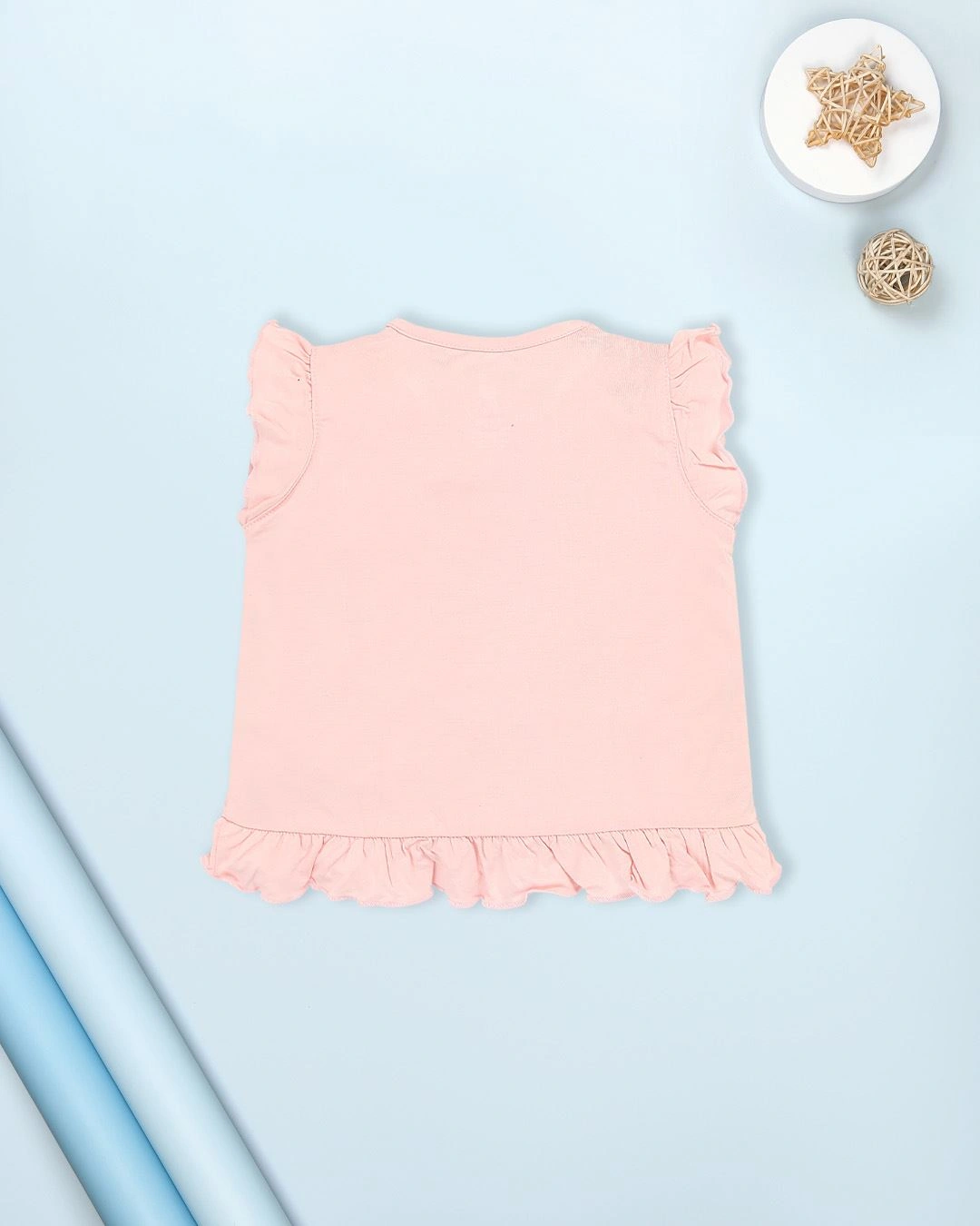 Bộ tay ngắn bé gái Lullaby NH983R màu hồng 3