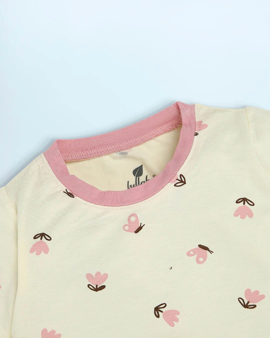 Bộ tay dài bé gái Lullaby NH999R màu hồng 4
