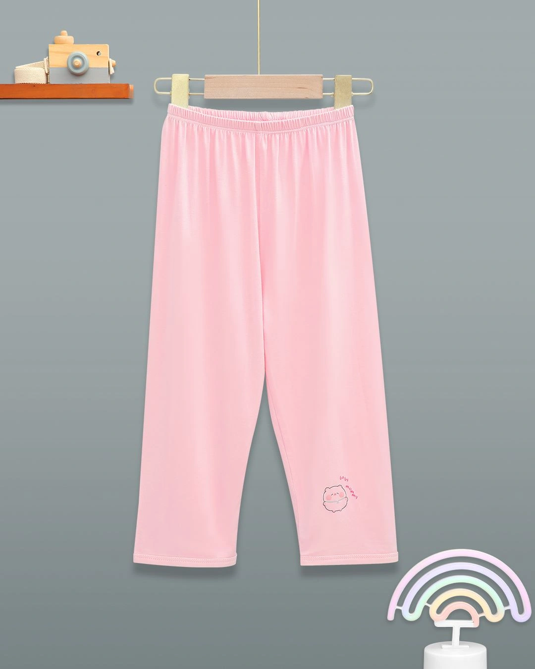 Bộ tay dài bé gái BabyMommy phối bèo màu trắng - hồng 8