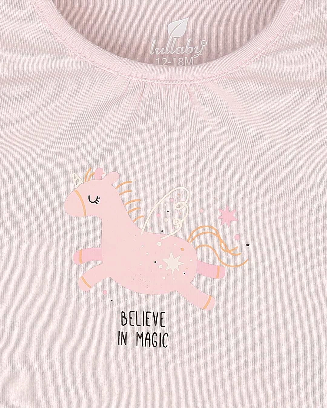 Bộ tay dài bé gái Lullaby NH720R màu hồng 6