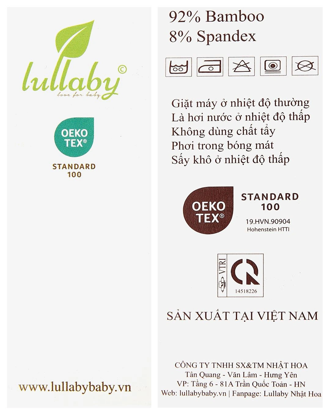 Bộ tay dài bé gái Lullaby NH720R màu trắng - tím 12