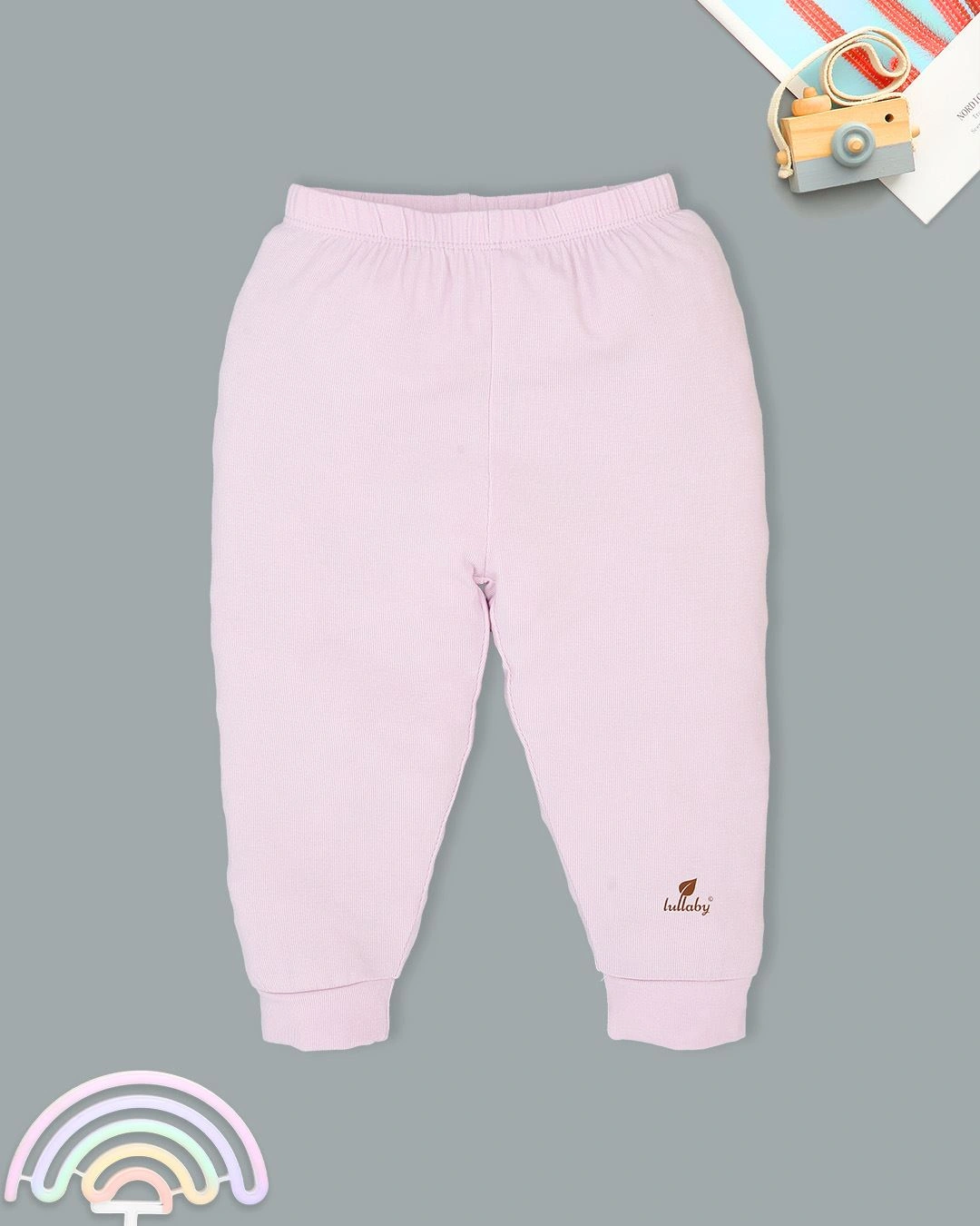 Bộ tay dài bé gái Lullaby NH720R màu trắng - tím 8