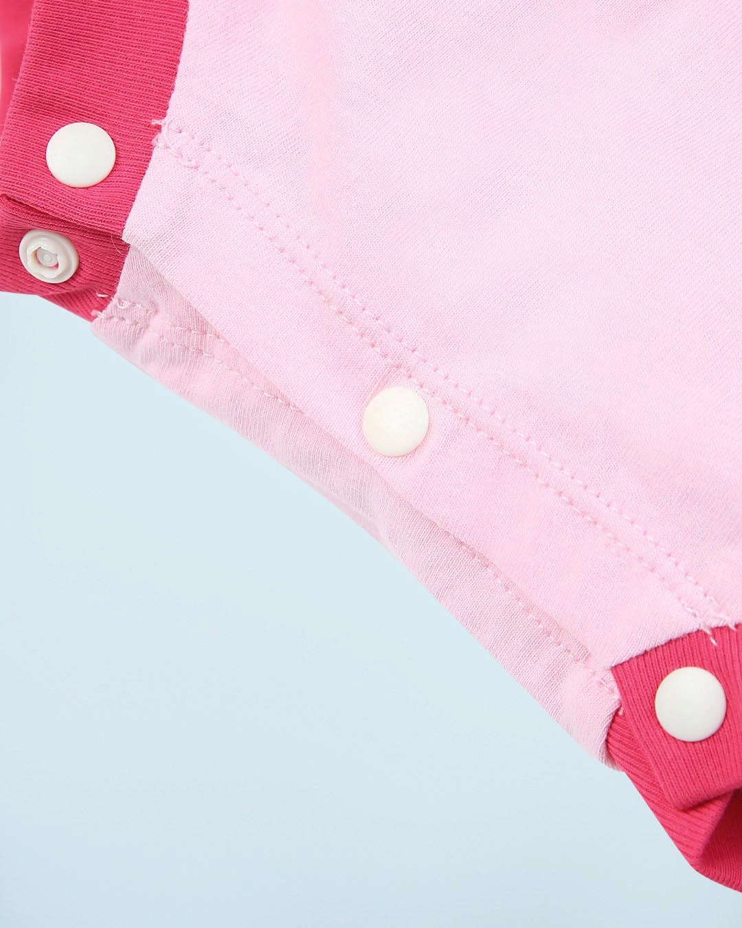 Bodysuit bé gái Pony Kids in gấu dâu màu hồng 6