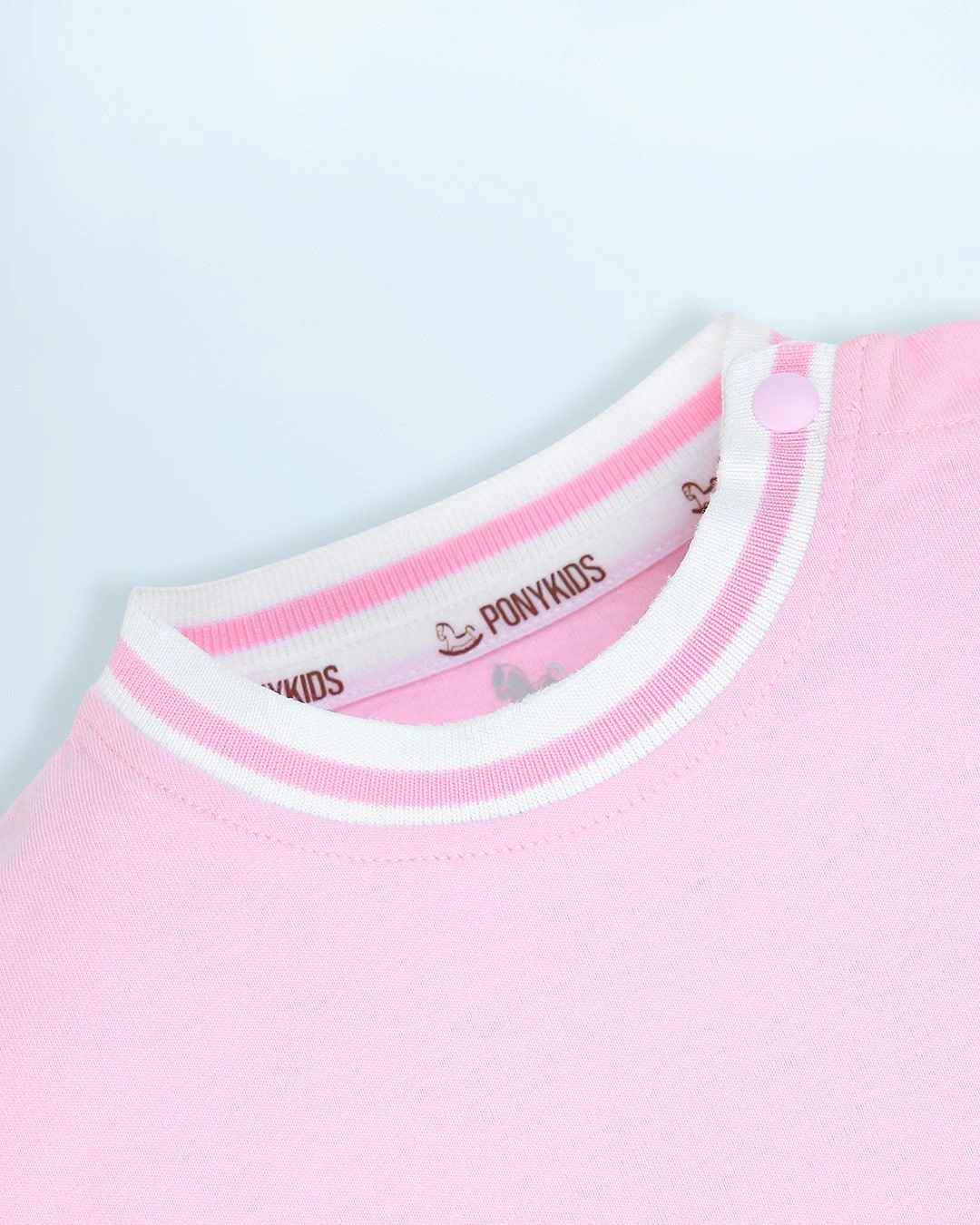 Bodysuit bé gái Pony Kids in voi màu hồng 3