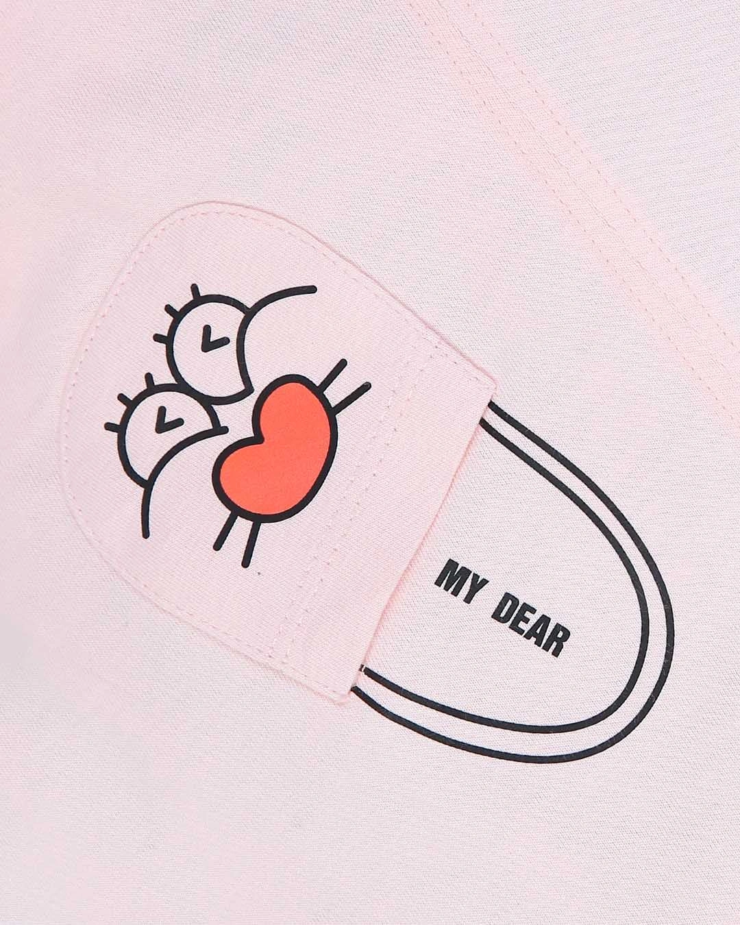 Bodysuit bé gái Pony Kids kèm áo in dép màu hồng - trắng 6