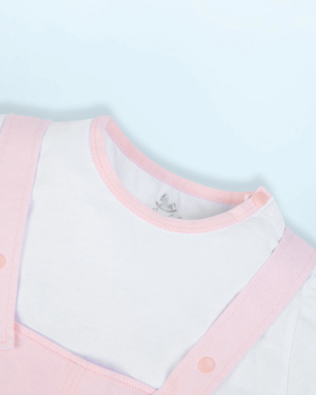 Bodysuit bé gái Pony Kids kèm áo in dép màu hồng - trắng 9