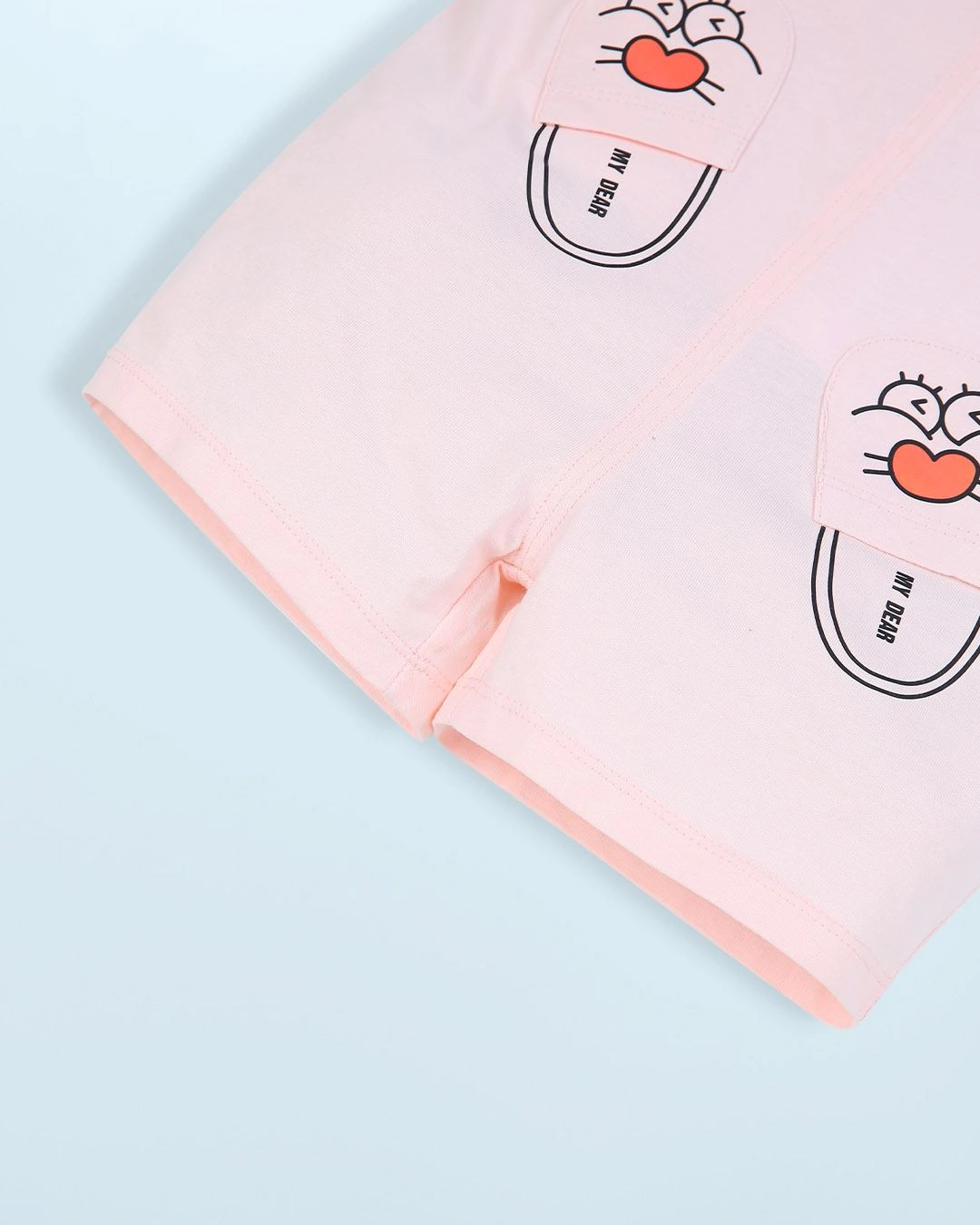 Bodysuit bé gái Pony Kids kèm áo in dép màu hồng - trắng 5