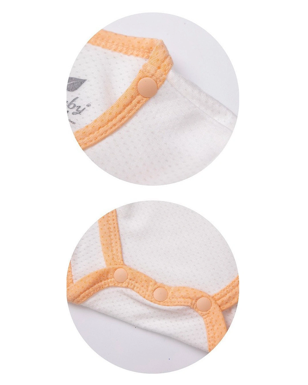 Combo 2 bodysuit bé gái Lullaby NH863R màu trắng - nâu 2