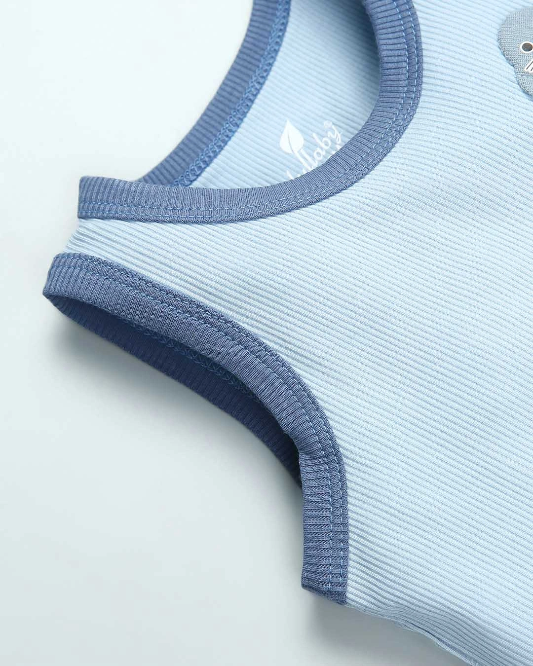 Bộ sát nách bé trai Lullaby NH952R màu xanh dương 5