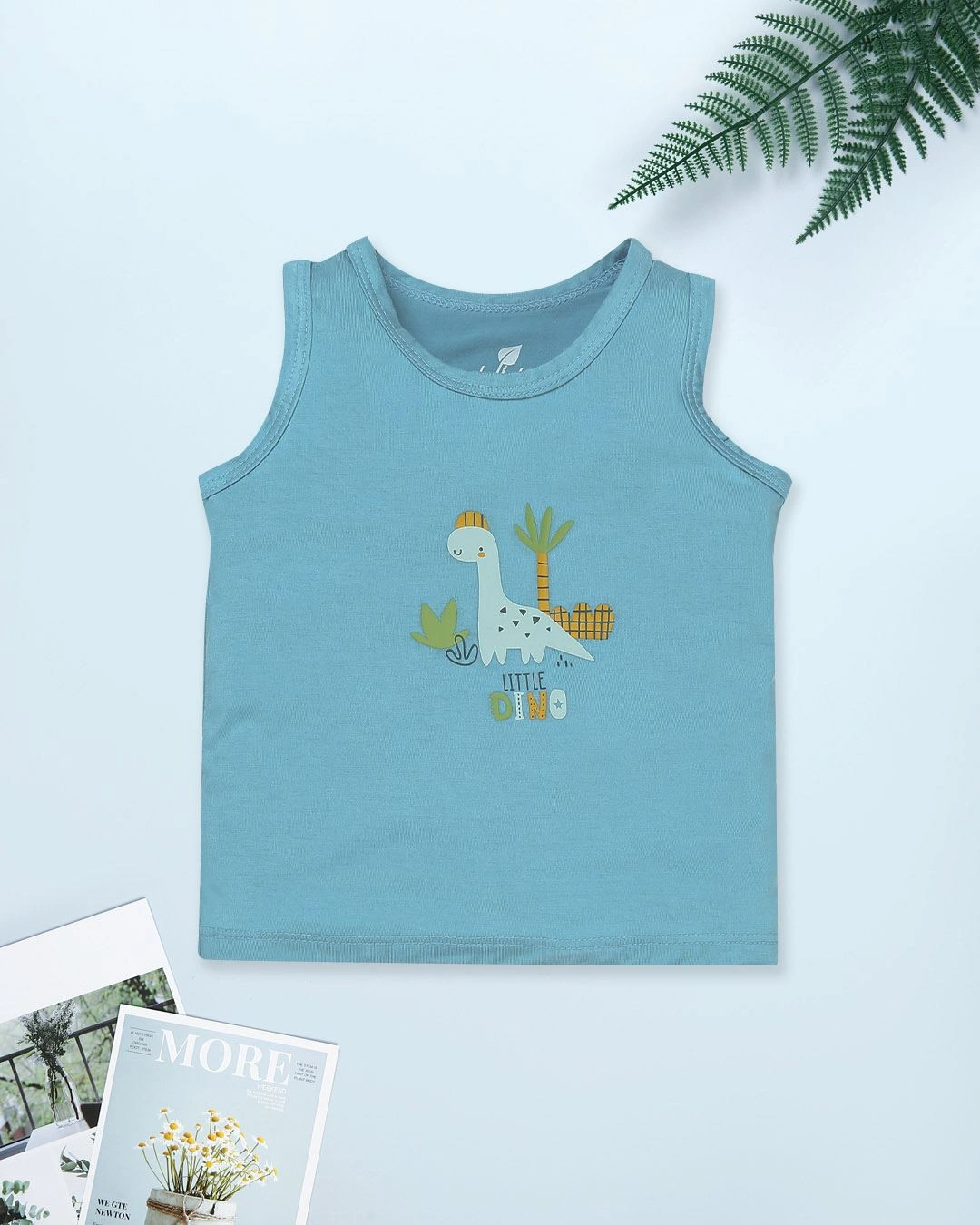 Bộ sát nách bé trai Lullaby NH984R màu nâu 11