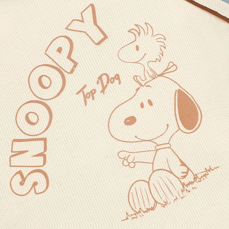 Bộ sát nách bé trai Pony Kids in Snoopy màu be 9