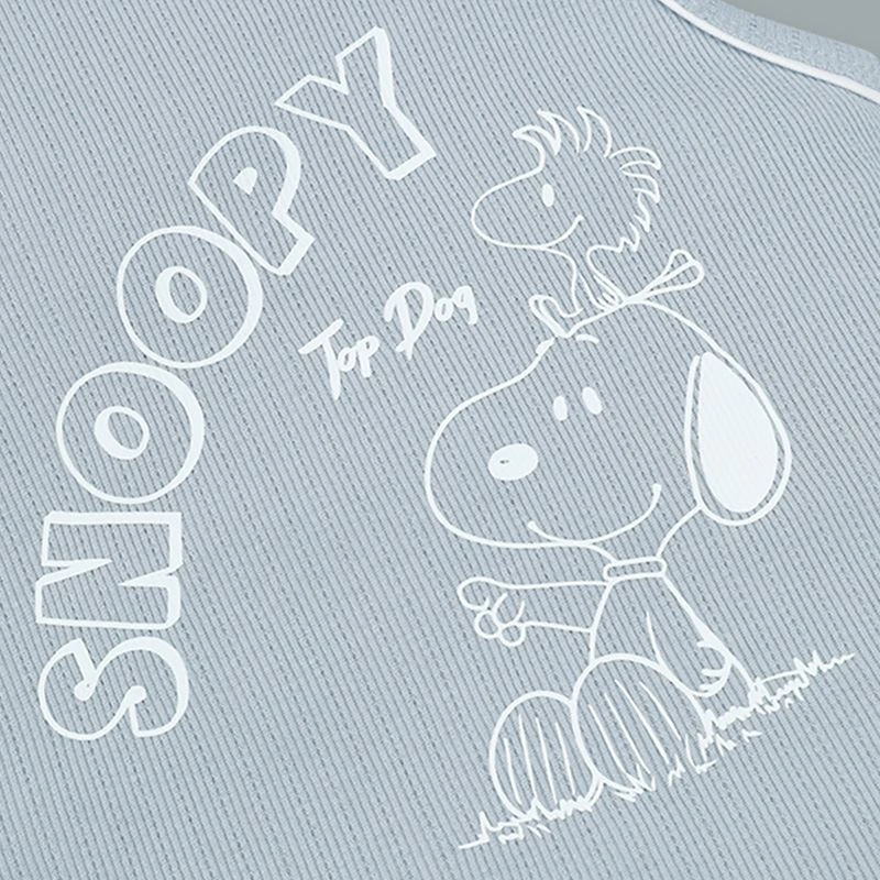 Bộ sát nách bé trai Pony Kids in Snoopy màu be 21