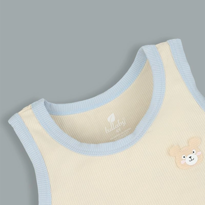Bộ sát nách bé trai Lullaby NH396N màu xanh dương 16
