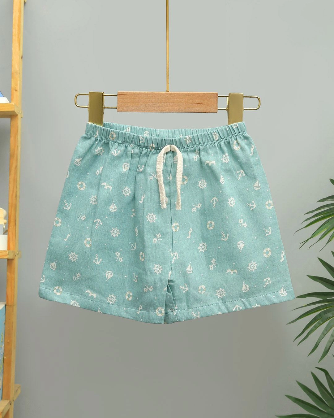 Bộ tay ngắn bé trai Lullaby NH936R màu trắng - xanh dương 18