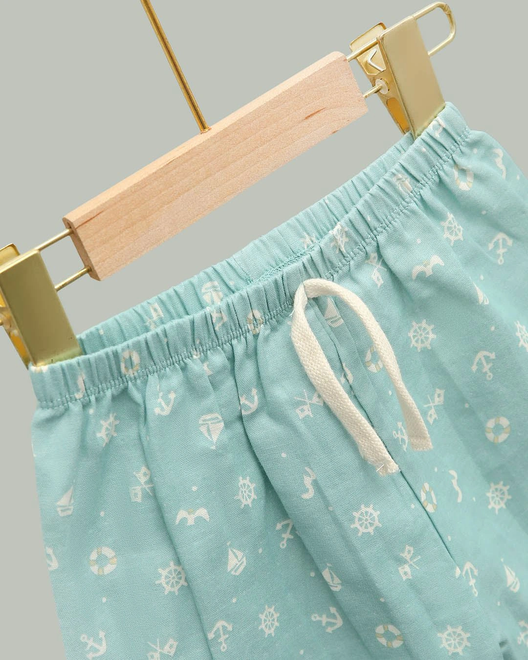 Bộ tay ngắn bé trai Lullaby NH936R màu trắng - xanh dương 19