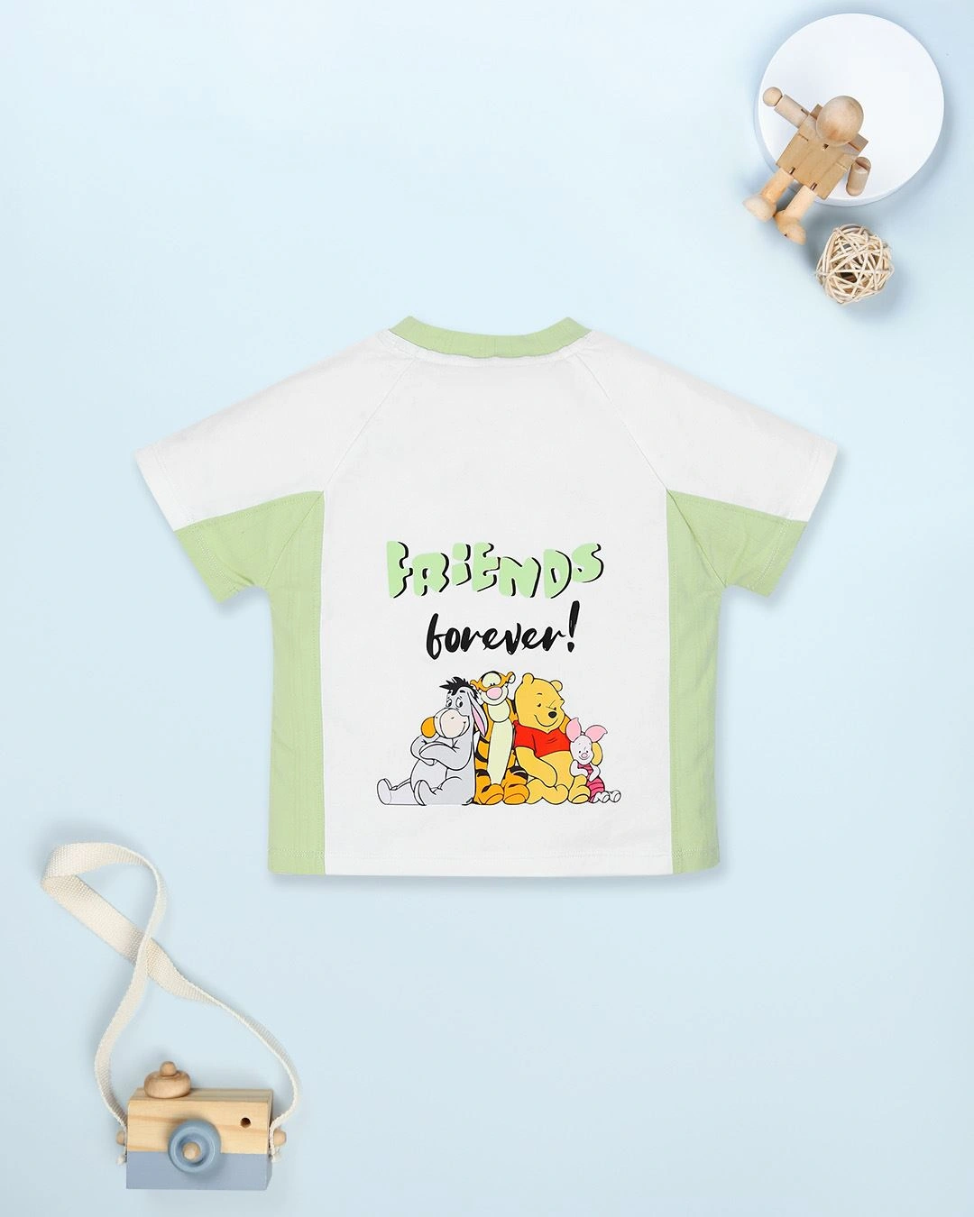 Bộ tay ngắn bé trai Pony Kids in gấu Pooh màu trắng - nâu 18