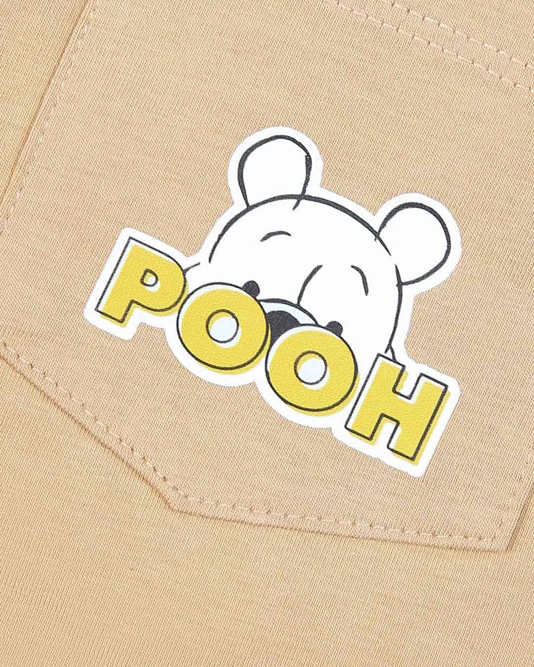 Bộ tay ngắn bé trai Pony Kids in gấu Pooh màu trắng - nâu 13