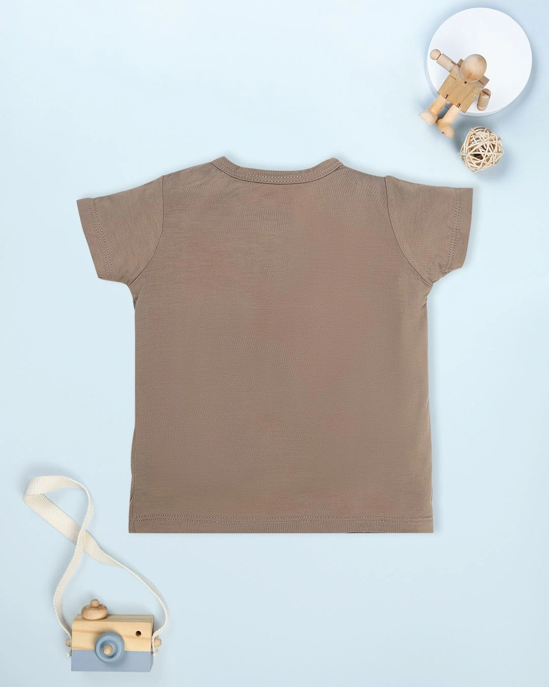Bộ tay ngắn bé trai Lullaby NH982R màu nâu 3