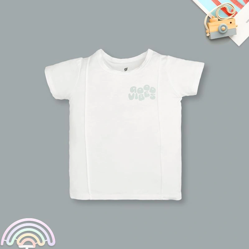 Bộ tay ngắn bé trai Lullaby NH385N màu trắng - xanh dương 16