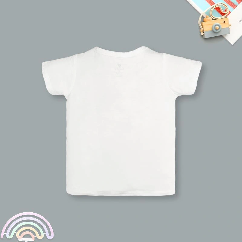 Bộ tay ngắn bé trai Lullaby NH385N màu trắng - xanh dương 17