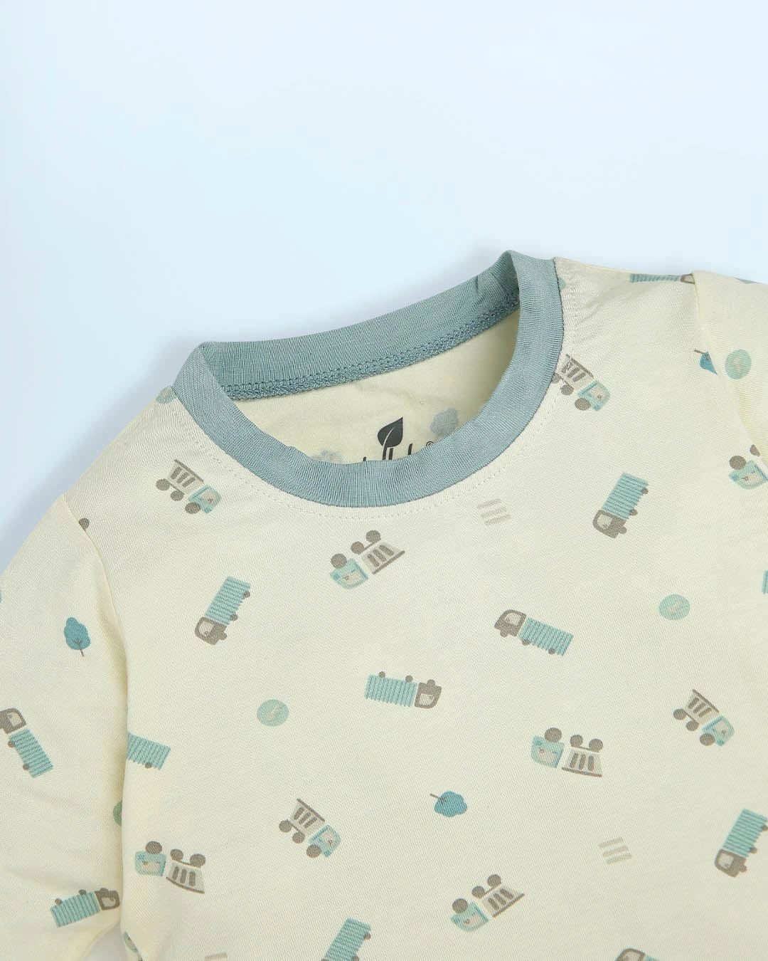 Bộ tay dài bé trai Lullaby NH998R màu kem - xanh cổ vịt 4