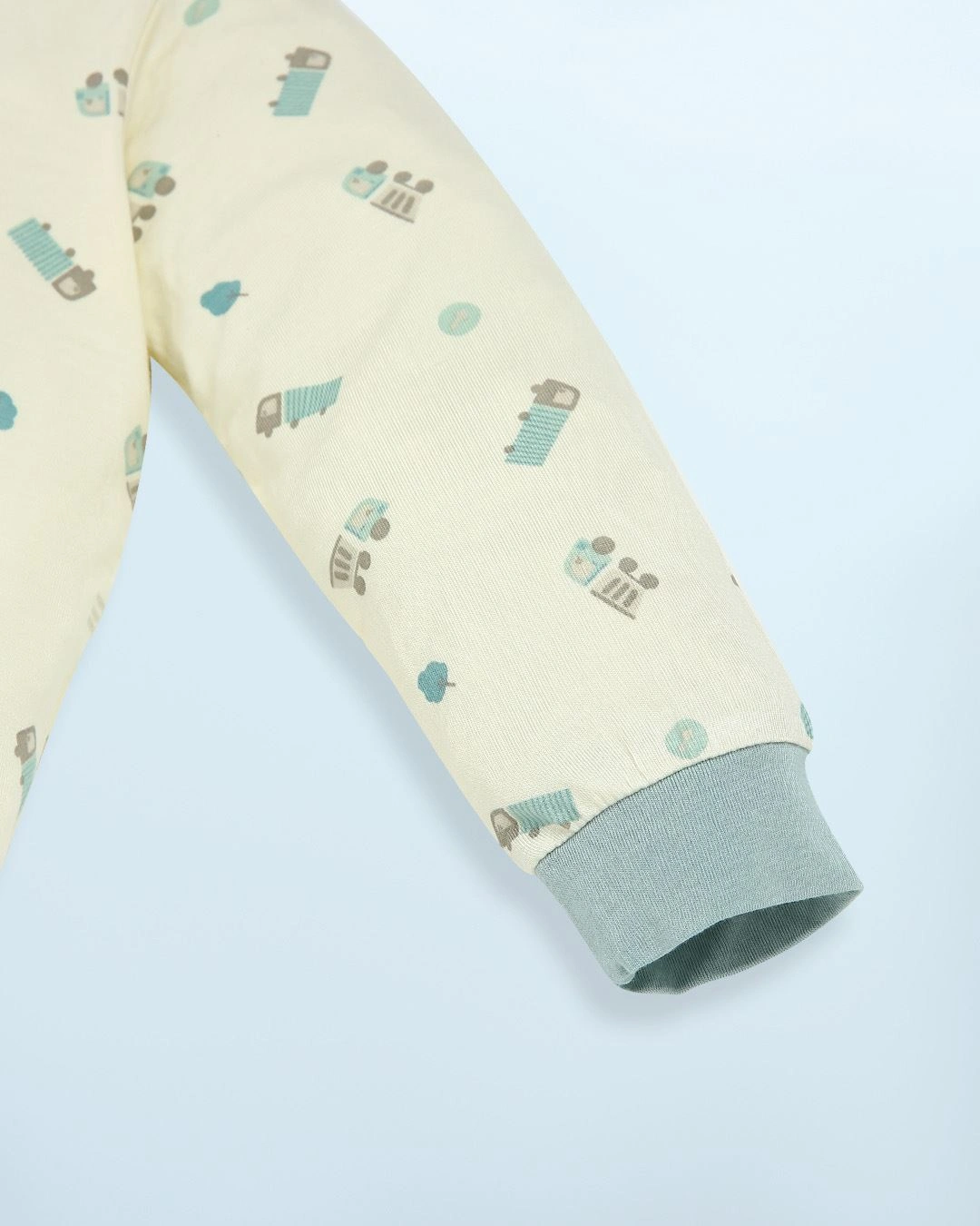 Bộ tay dài bé trai Lullaby NH998R màu kem - xanh cổ vịt 5