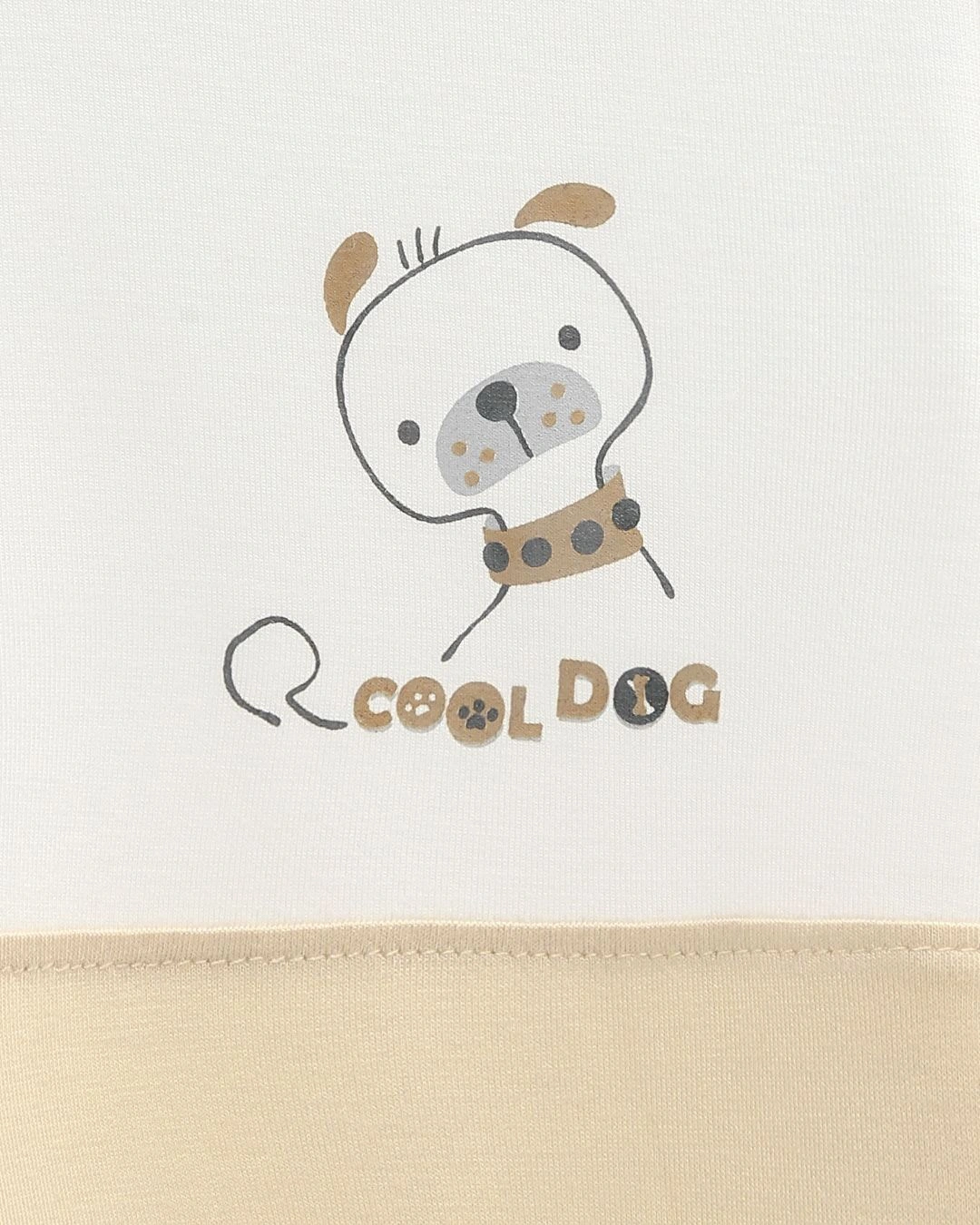 Bộ tay dài bé trai BabyMommy màu trắng - nâu 6