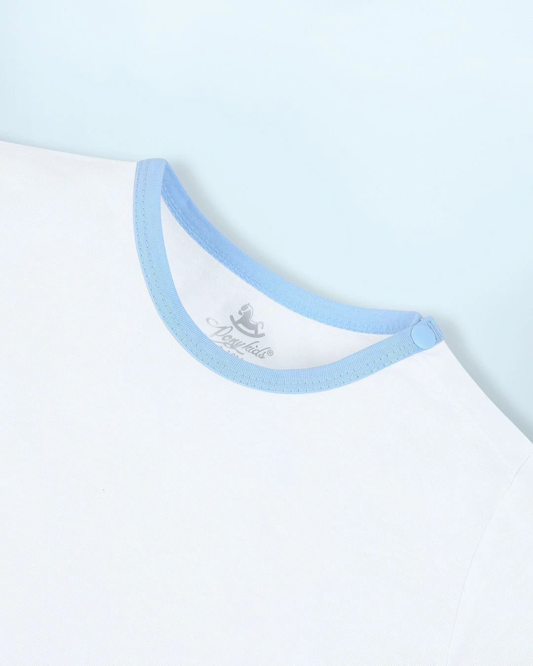 Bodysuit bé trai Pony Kids kèm áo in dép màu xanh - trắng 9