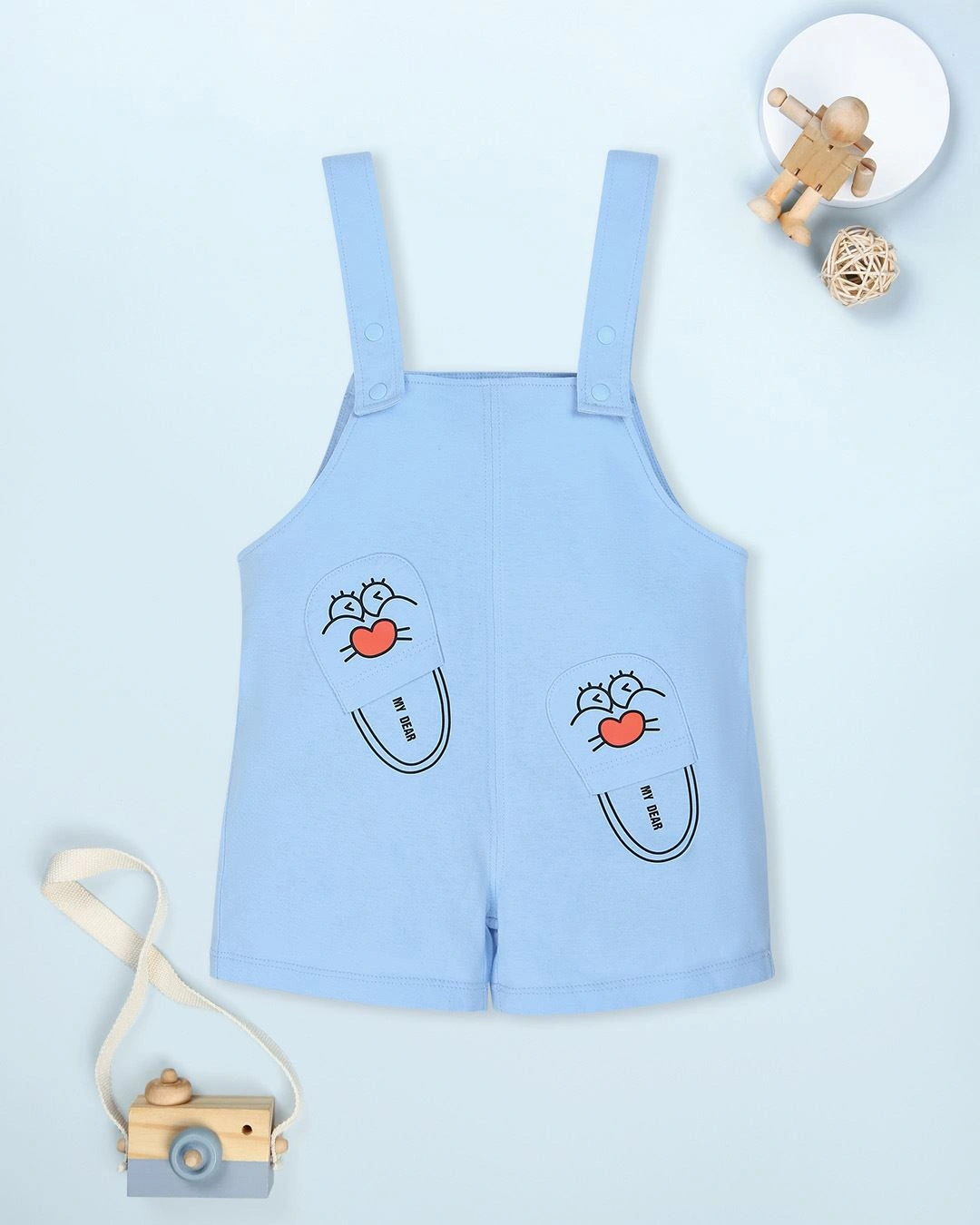 Bodysuit bé trai Pony Kids kèm áo in dép màu xanh - trắng 2