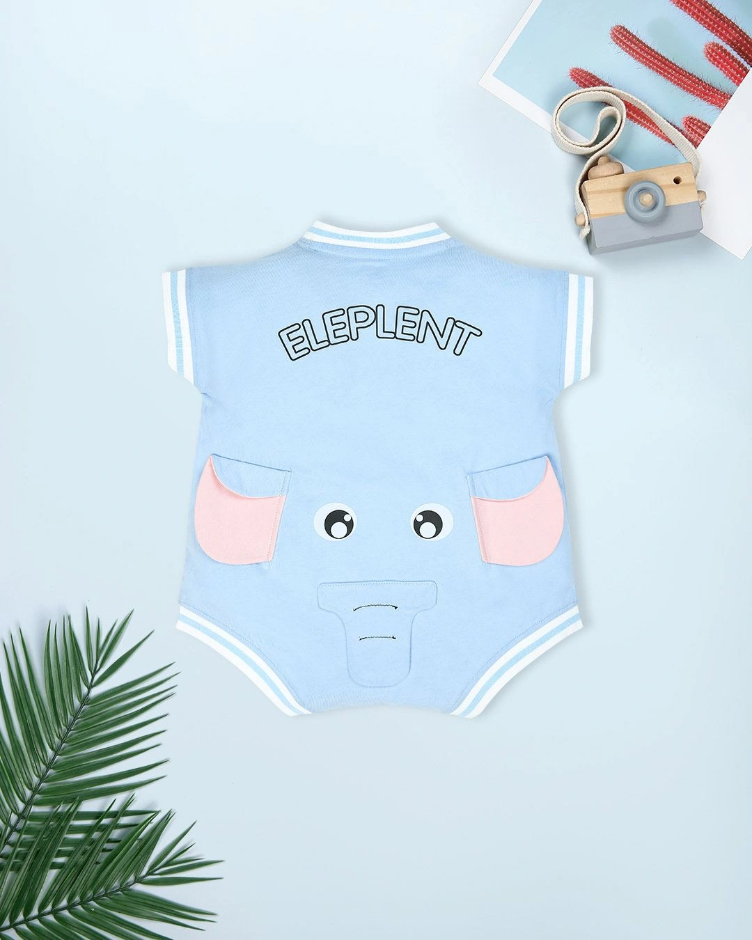 Bodysuit bé trai Pony Kids in voi màu xanh dương 2