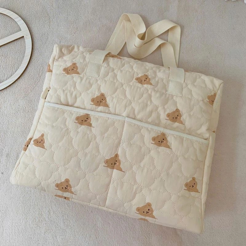 Túi bỉm sữa Bessla 5 ngăn gấu 2