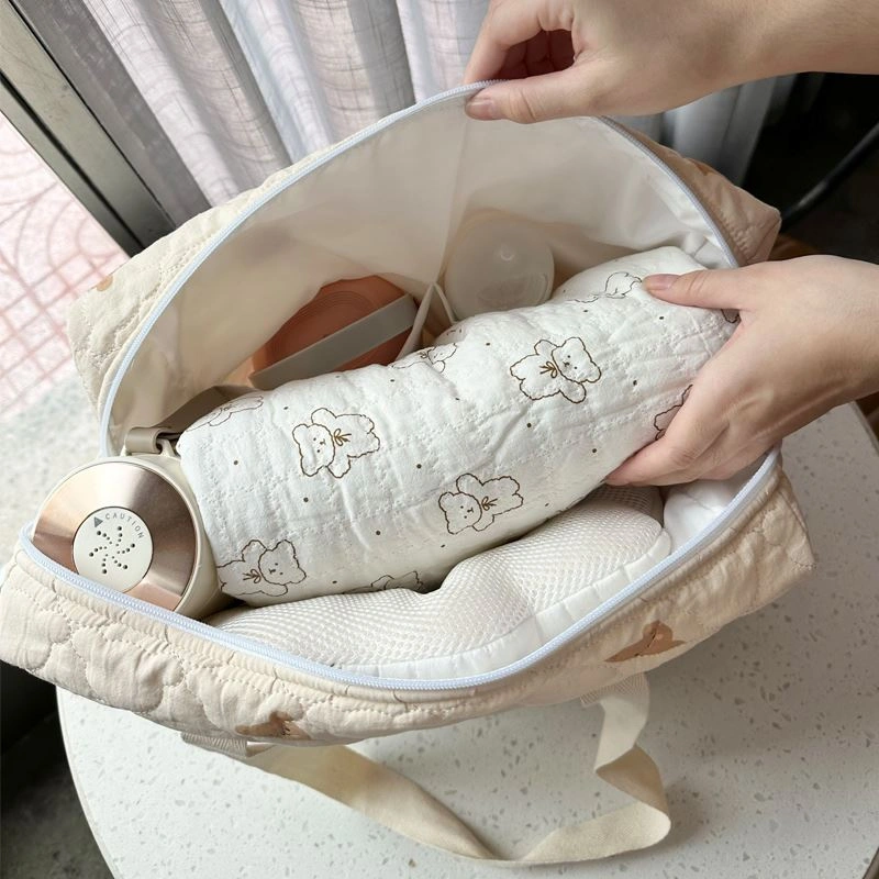 Túi bỉm sữa Bessla 5 ngăn gấu 4