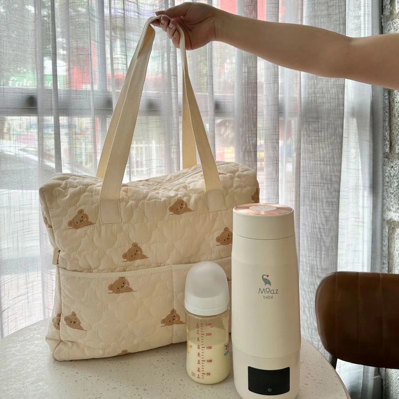 Túi bỉm sữa Bessla 5 ngăn gấu 5