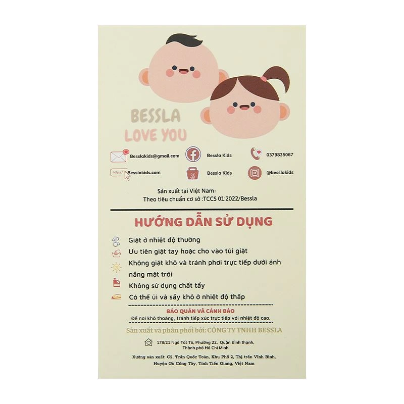 Túi bỉm sữa Bessla 5 ngăn gấu 6