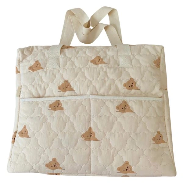 Túi bỉm sữa Bessla 5 ngăn gấu 1