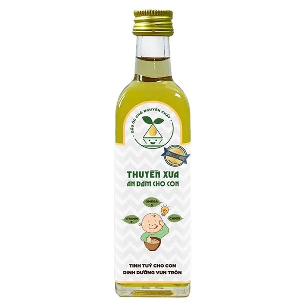 Dầu óc chó Thuyền Xưa ăn dặm cho bé chai 65 ml - Giao bao bì ngẫu nhiên