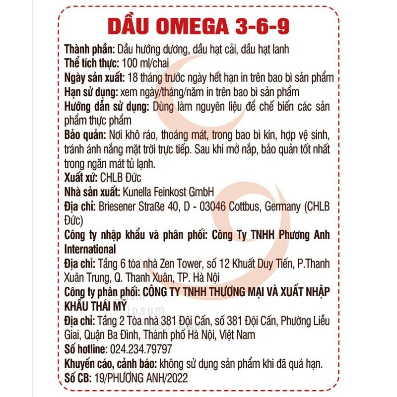 Dầu macca Kunella ăn dặm cho bé chai 100 ml (từ 6 tháng) 10