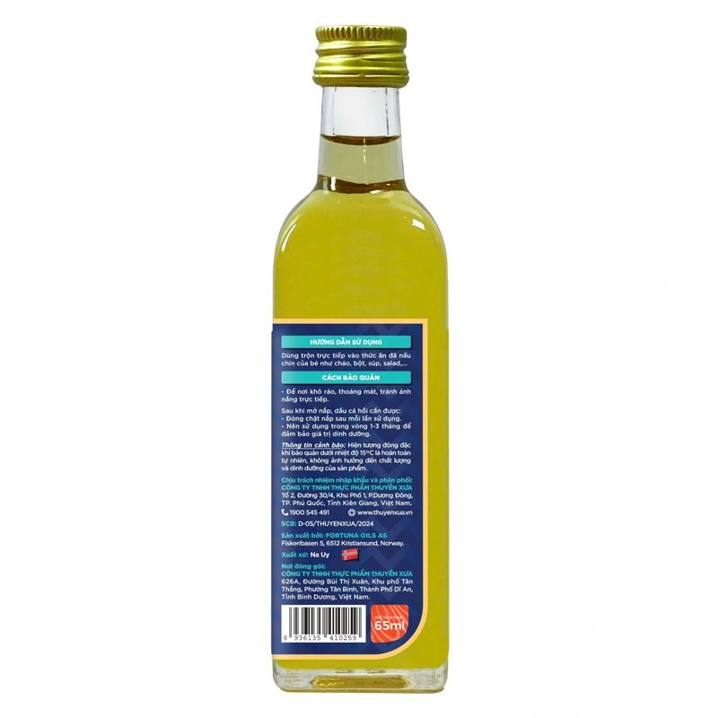 Dầu cá hồi Thuyền Xưa ăn dặm cho bé chai 65 ml (từ 6 tháng) 3