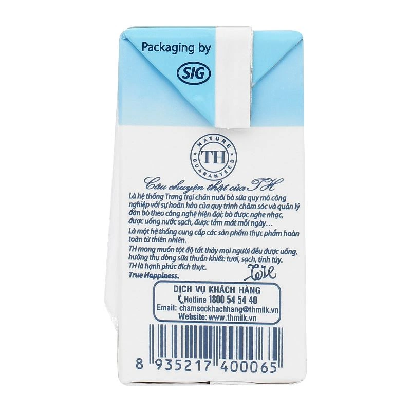 Lốc 4 hộp sữa tươi tiệt trùng TH true MILK không đường 110 ml (từ 1 tuổi) 21